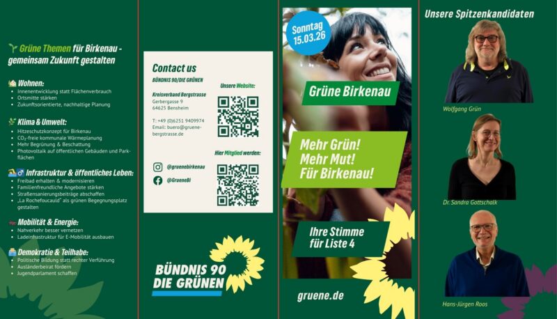 Seite 1 des Flyers zur Kommunalwahl 2026